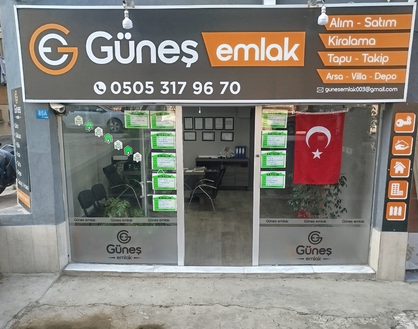 Afyonkarahisar Güneş Emlak Ofis binası ve Gayrimenkul Danışmanlığı Hizmetleri